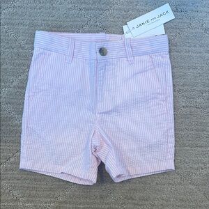 Janie and Jack Pink Seersucker Shorts